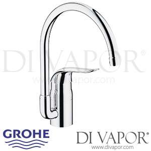 Grohe Euroeco Special Single-Lever Sink Mixer - 2009 to 2010 - Spare Parts 32786000 GEN1